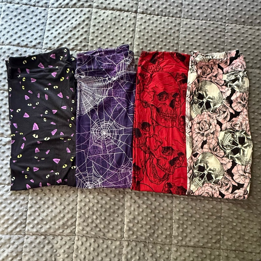 Lularoe T/C Halloween Themed Leggings Set